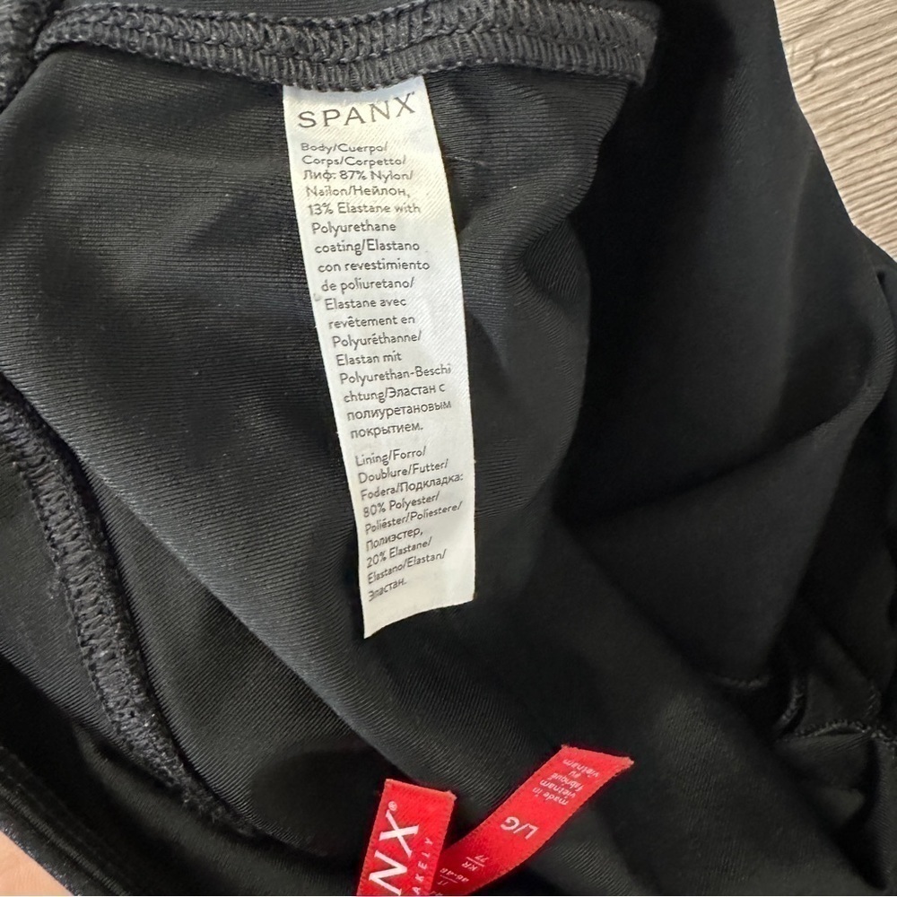 Spanx Faux Leather Black Leggings Size Medium - Picture 11 of 13